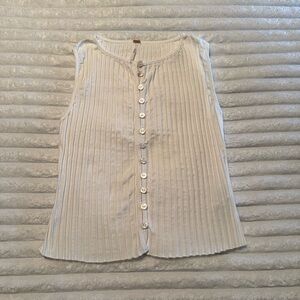 Free People Tilly Vest in Ivory